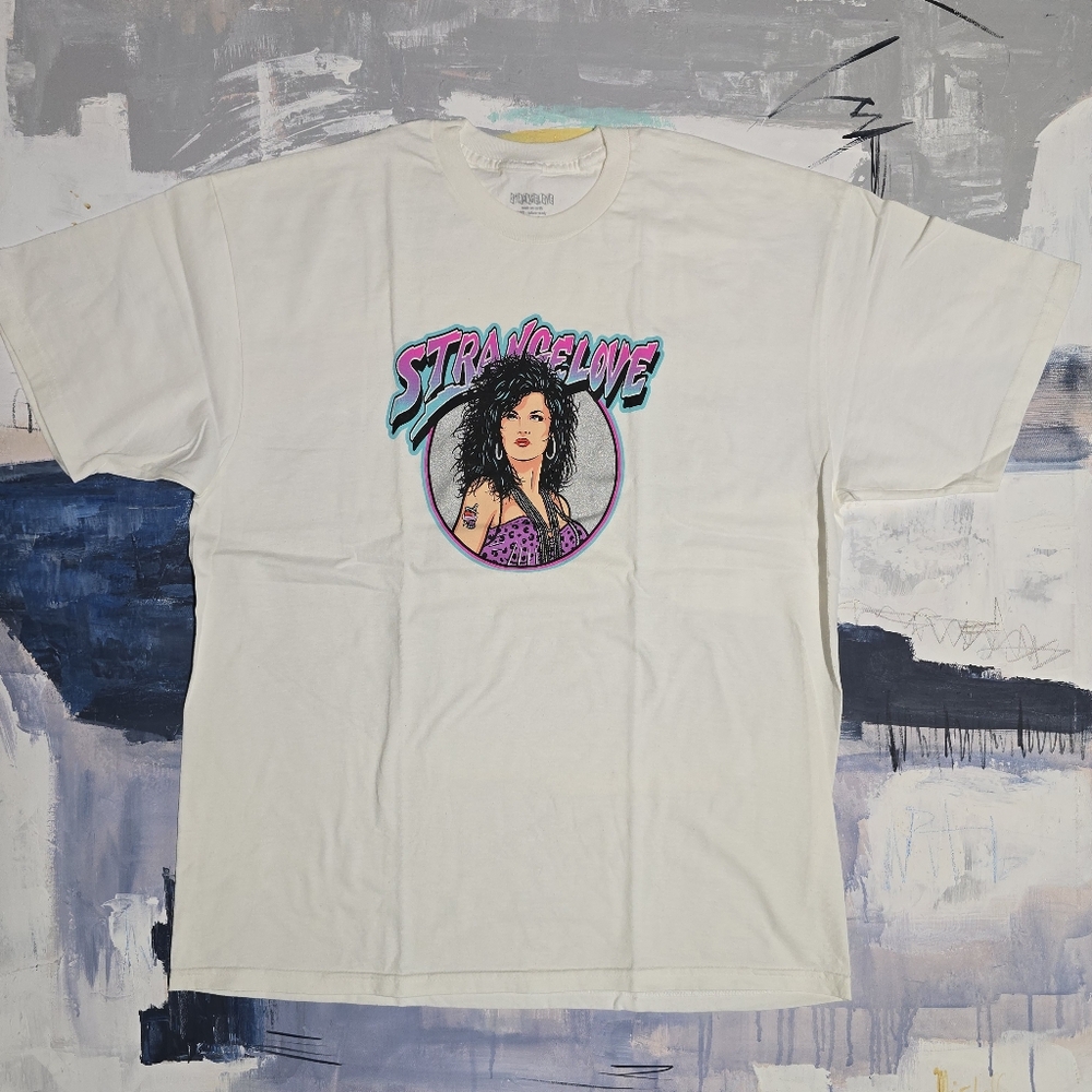 Strangelove Skateboards 80s Graphic T-shirt Men White XL Short Sleeve